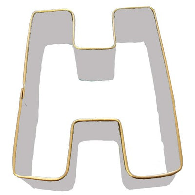 Alphabet letter cookie cutter H