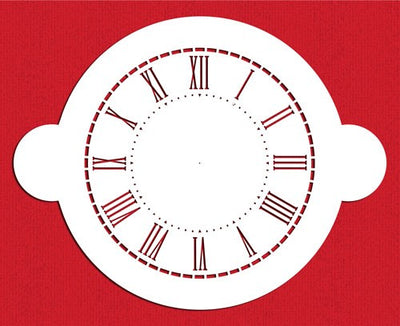 Clock face numerals stencil