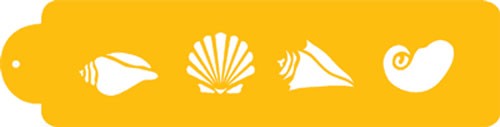 Seashell cake side stencil