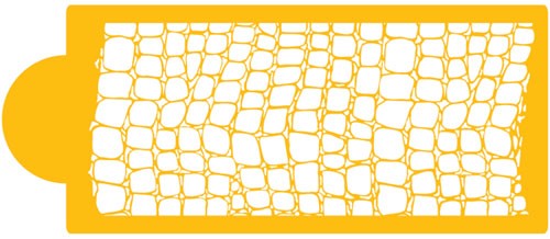 Crocodile skin stencil style 2