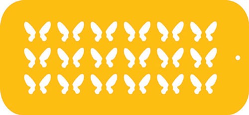 Butterflies 3d run out stencil