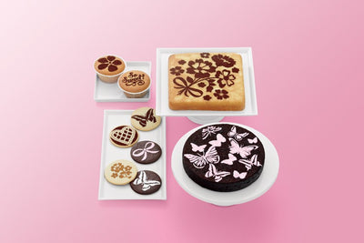 Vintage girl cake and cupcake stencils Martha Stewart