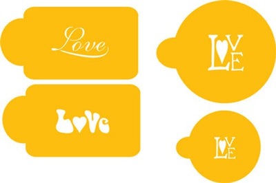 Love stencil set