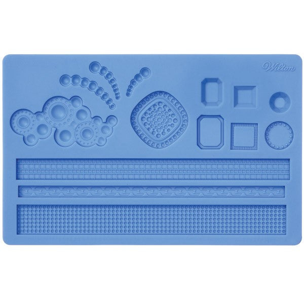 Jewellery Fondant and Gumpaste Silicone mould jewels and chain NO2