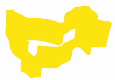 Duck yellow metal cookie cutter