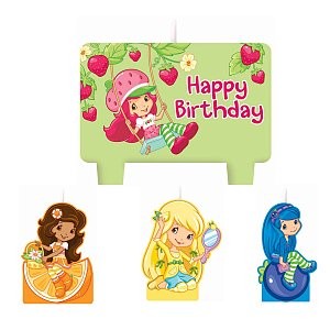 Strawberry shortcake candle set 4