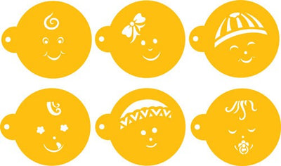 Baby Faces stencil