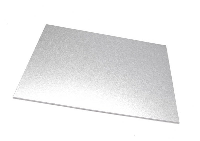 Rectangle silver cake board 9 x 7 inch
