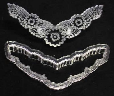50% off Embroidery lace cutter and impression Triangular lace panel