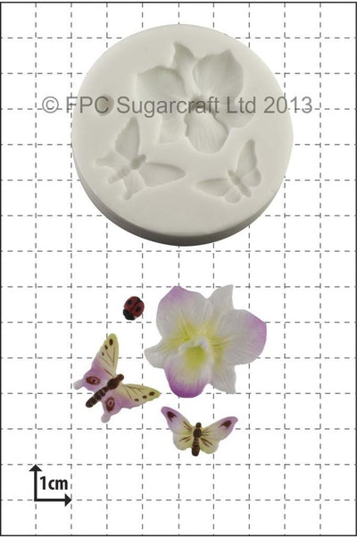 Orchid and Insects silicone mould