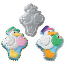 Stork Express baby cake pan