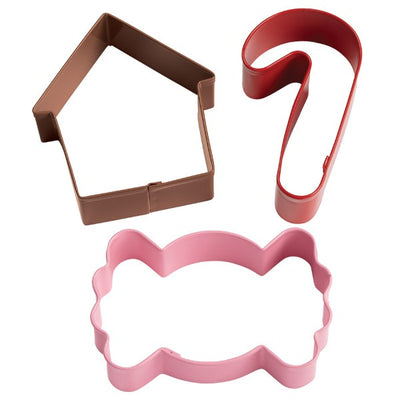Gingerbread Cottage House & candy holiday Cookie Cutter Set