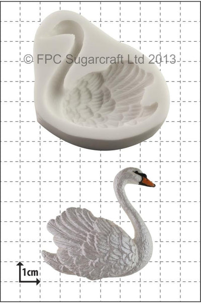 Swan right facing silicone mould