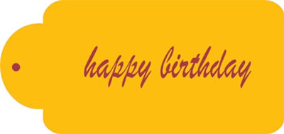 Happy birthday stencil (use with royal icing or sugarveil lace)