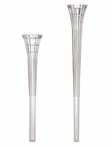 Crystal look spiked pillars 7 inch