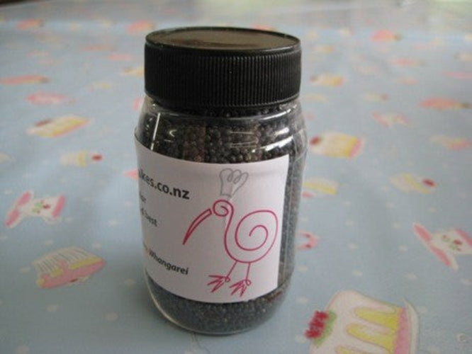 Non pareils Charcoal Black Hundreds and Thousands 100s and 1000s
