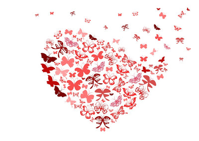 A4 Edible icing image Butterfly Heart