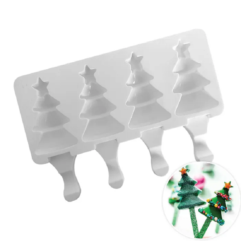 Christmas Tree popsicle silicone mould