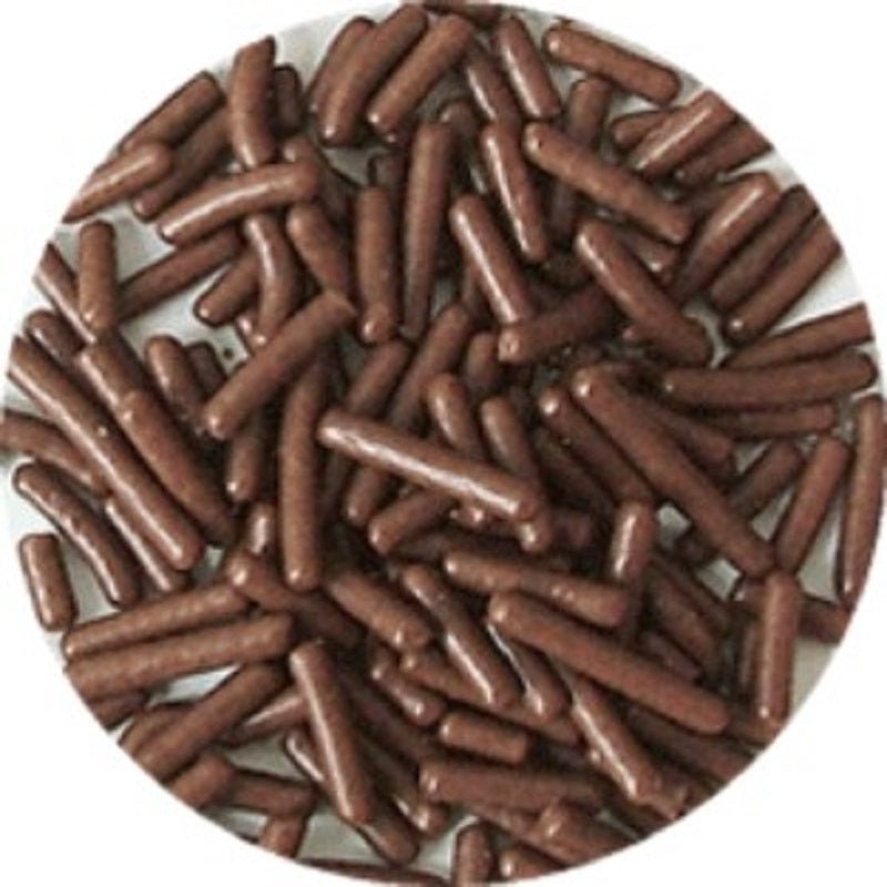 Chocolate Brown Hail Jimmies sprinkles by Gobake