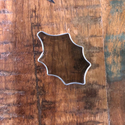 Mini Christmas Holly leaf cookie cutter