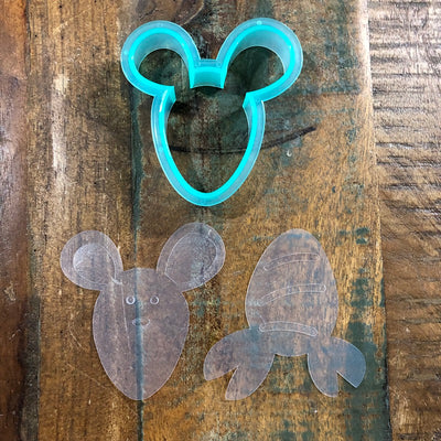 Mouse or Crab or Lobster Cookie cutter with matching stencils