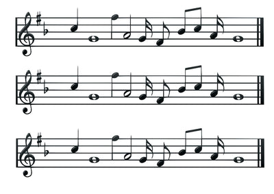 Edible icing image CAKE STRIPS Musical notes