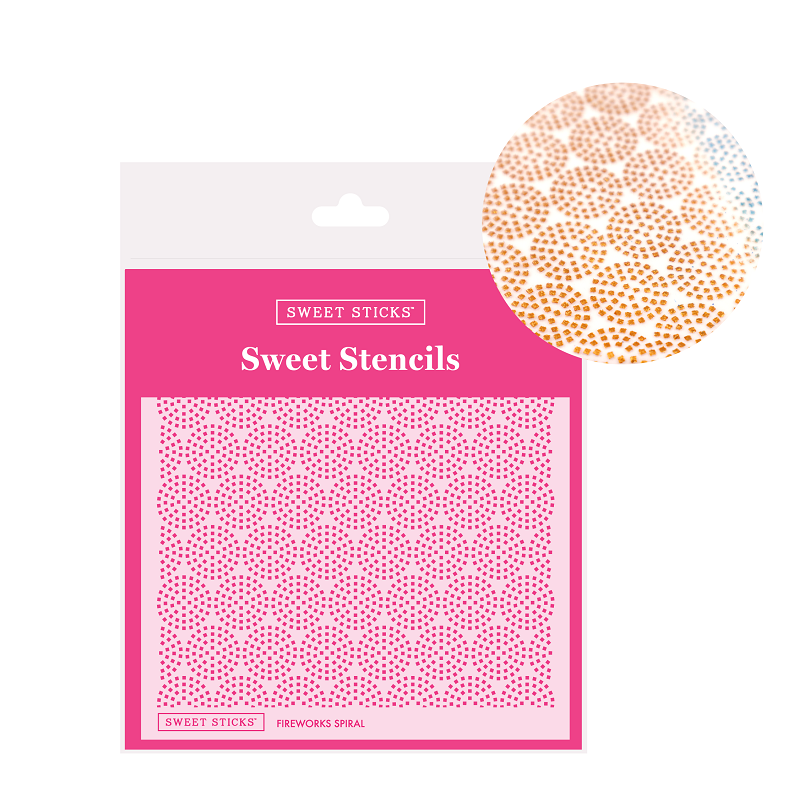 Fireworks Spiral Stencil by Sweet Sticks