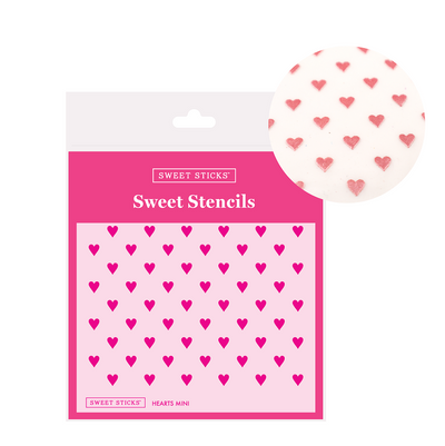 Hearts Mini Stencil by Sweet Sticks