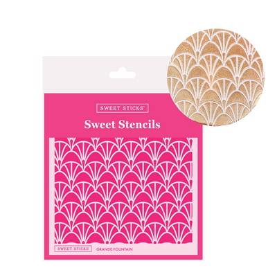 Grande Fountain Stencil by Sweet Sticks