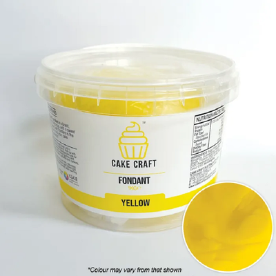 1kg Cake Craft Fondant Yellow
