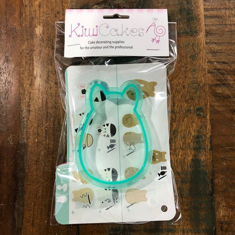 Zebra or Walrus Cookie cutter with matching stencils