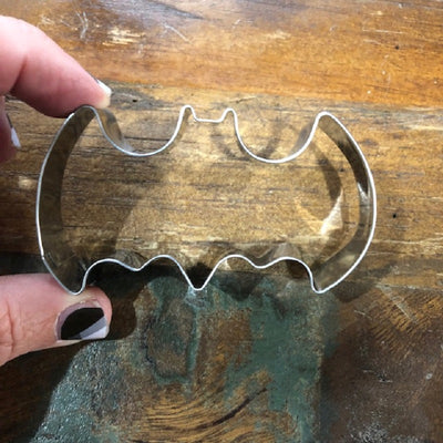 Bat shape cookie cutter