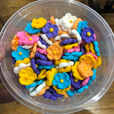 Sugar flower blossoms edible icing flowers 100 pack