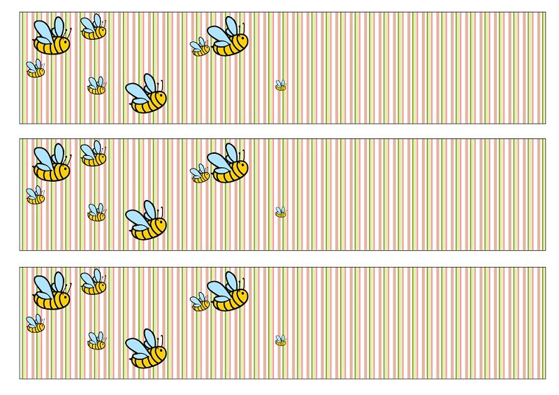 A4 Edible icing image sheet Bumble bees