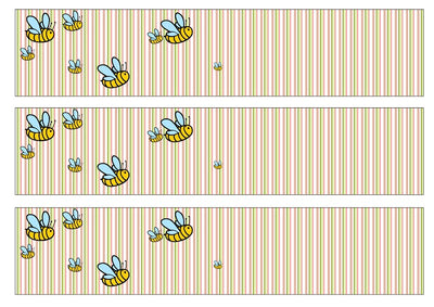 A4 Edible icing image sheet Bumble bees