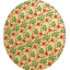 Christmas design cake board 10 inch round Gold with Red Bows and Green Holly