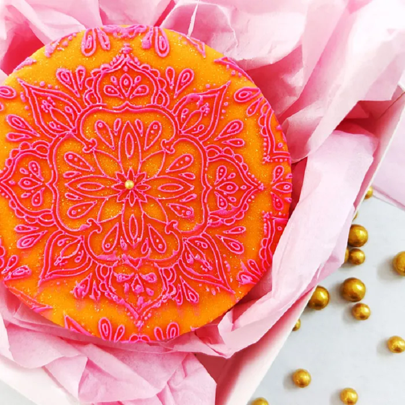 Debosser Floral mandala pattern embosser