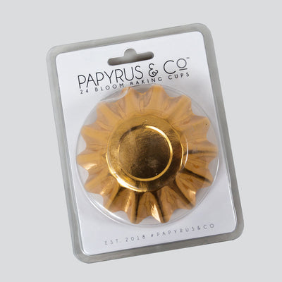 BLOOM BAKING CUPS CUPCAKE PAPERS 24 PACK Gold