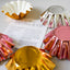 metallic bloom baking cups group shot assorted colours