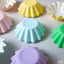 pastel coloured bloom cupcake papers baking cups