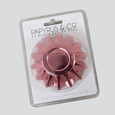 BLOOM BAKING CUPS CUPCAKE PAPERS 24 PACK Rose Gold Pink
