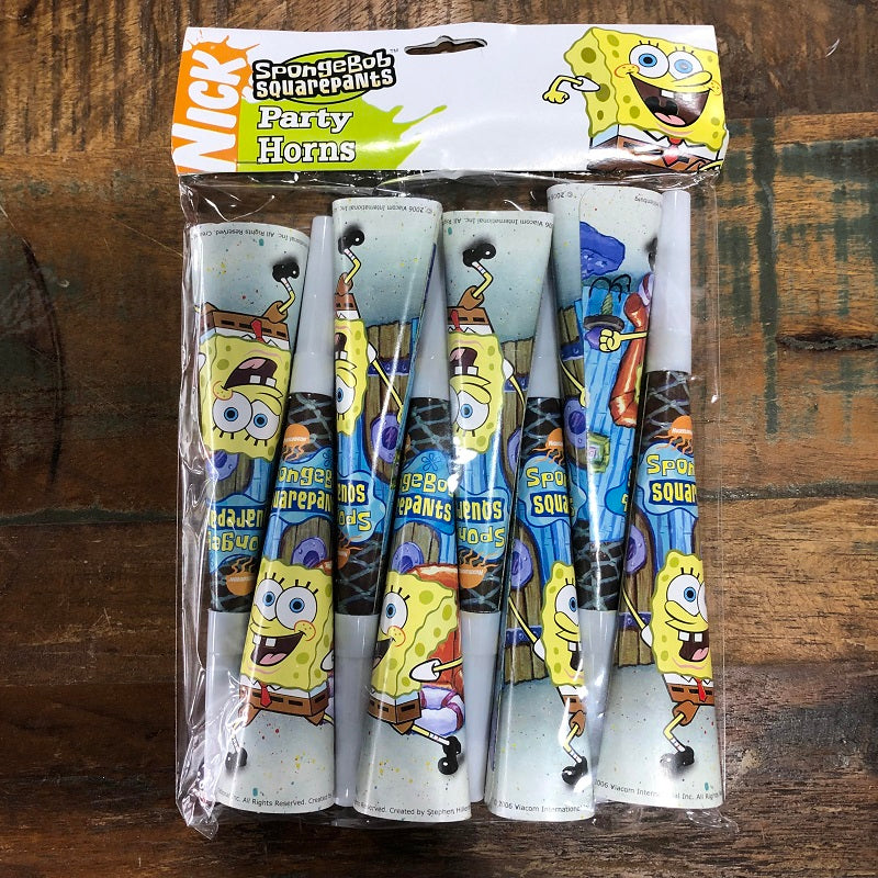 Spongebob Squarepants party horns (8)