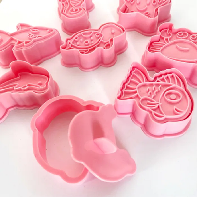 Ocean Under the sea cookie cutters with matching stamp embosser set of 8