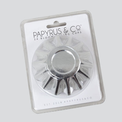 BLOOM BAKING CUPS CUPCAKE PAPERS 24 PACK Silver
