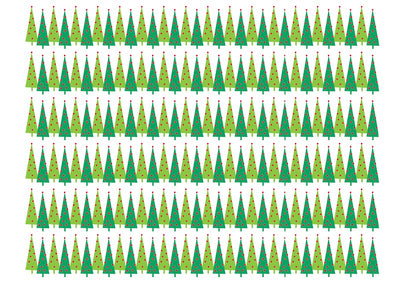 Edible icing image CAKE STRIPS ribbons Christmas trees