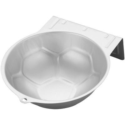 side view of Wilton soccer ball cake pan