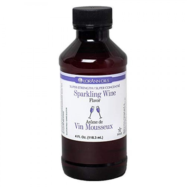 Lorann Oils flavouring 4oz 118.3ml Sparkling wine (Champagne) BB 31/7/26
