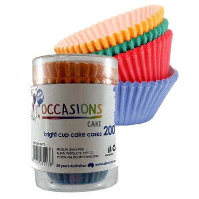 Bright colours Patty pan cupcake papers pack of 200