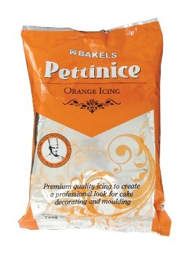 SPECIAL $5 each B/B 10/23 750g Bakels Pettinice fondant icing Orange