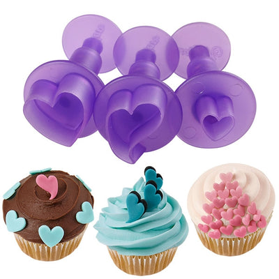 Wilton Hearts Mini Fondant Cut Outs ejector plunger cut